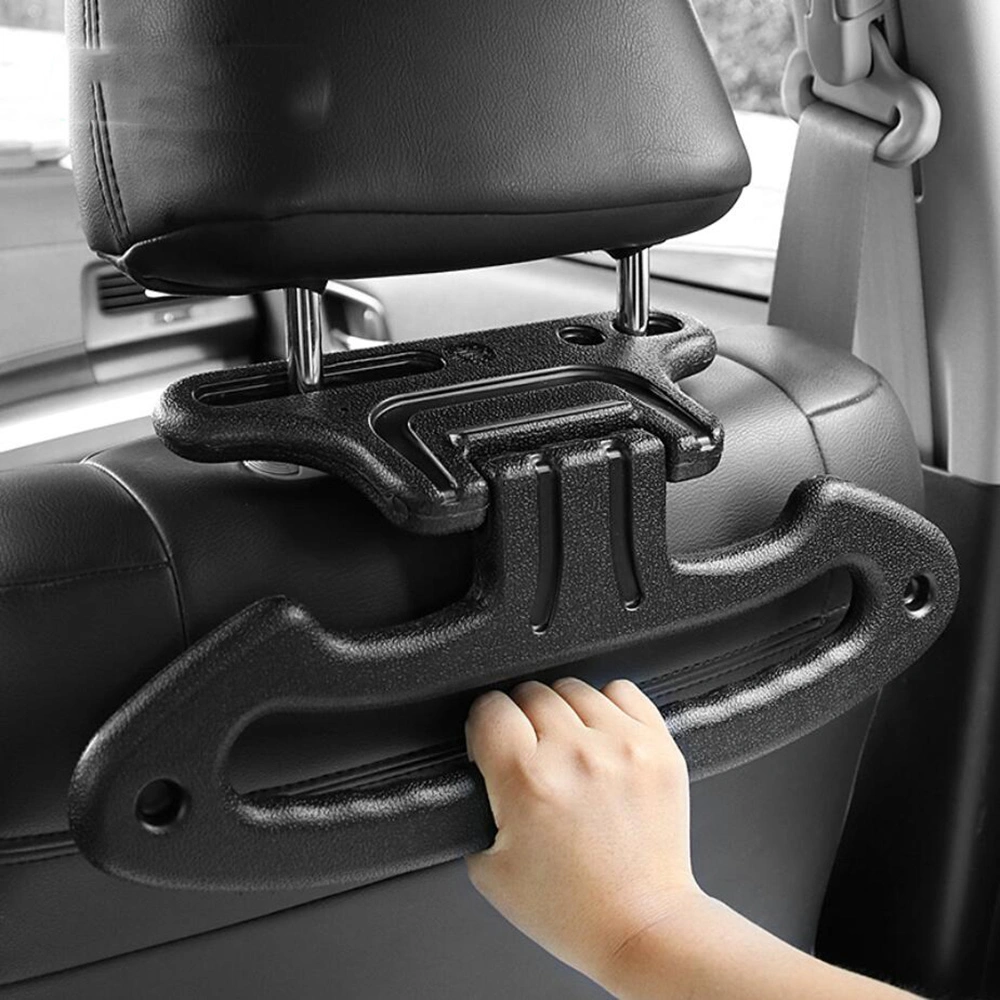 Car Folding Safety Handle Bag Hanger Hook Vehicle Headrest Clothes Hanger Bar Bl12898