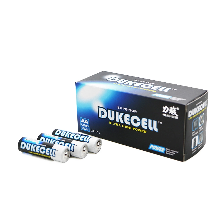 Original Factory AA Lr6 Alkaline Battery for Flashlight