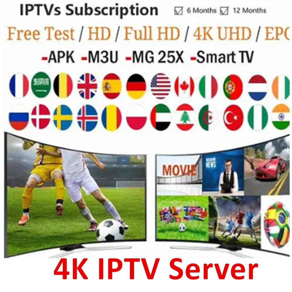 IPTV Reseller Panel Wholesale/Supplier 4K Suscripción m3u Canal Deportivo mejor Servidores