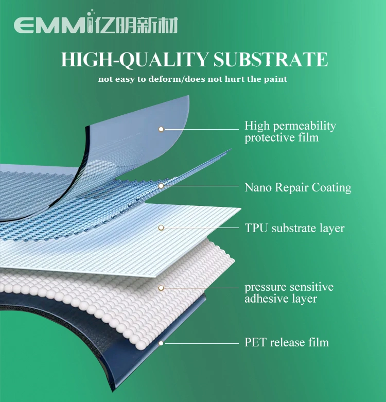 1.52*15m Clear TPU Ppf Wholesale/Supplier Factory Price Anti-Scratch Self Healing Car Paint Protection Film OEM Customized