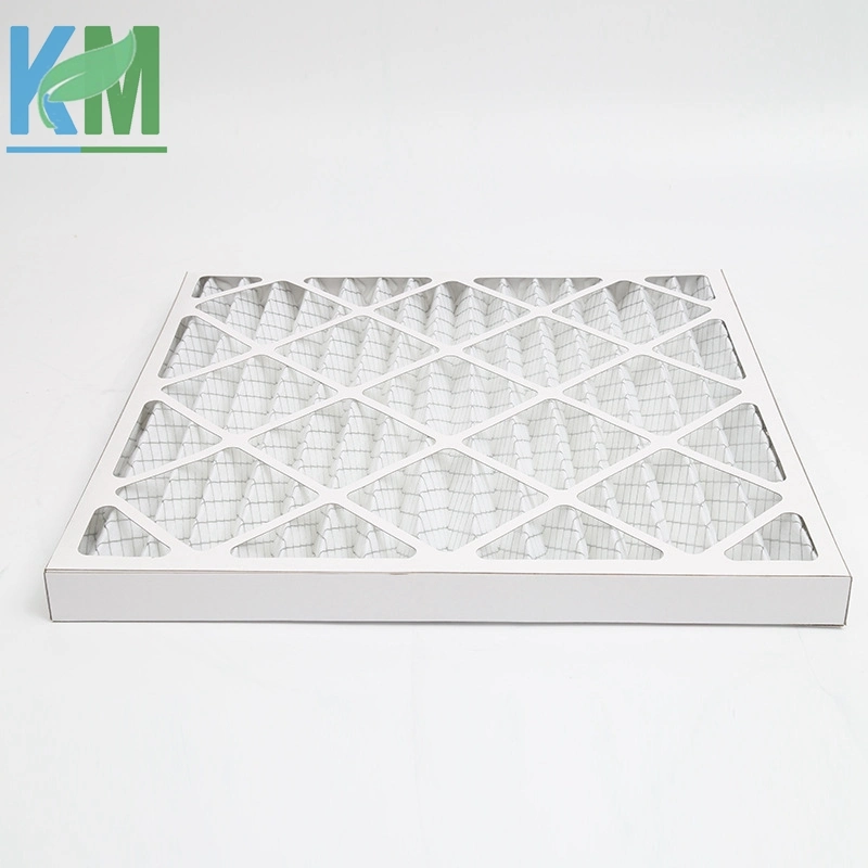 Cardbord Foldaway Pre Filter Mesh Pleated Filter Merv 8 Paper Frame Sythetic Fiber Air Filter