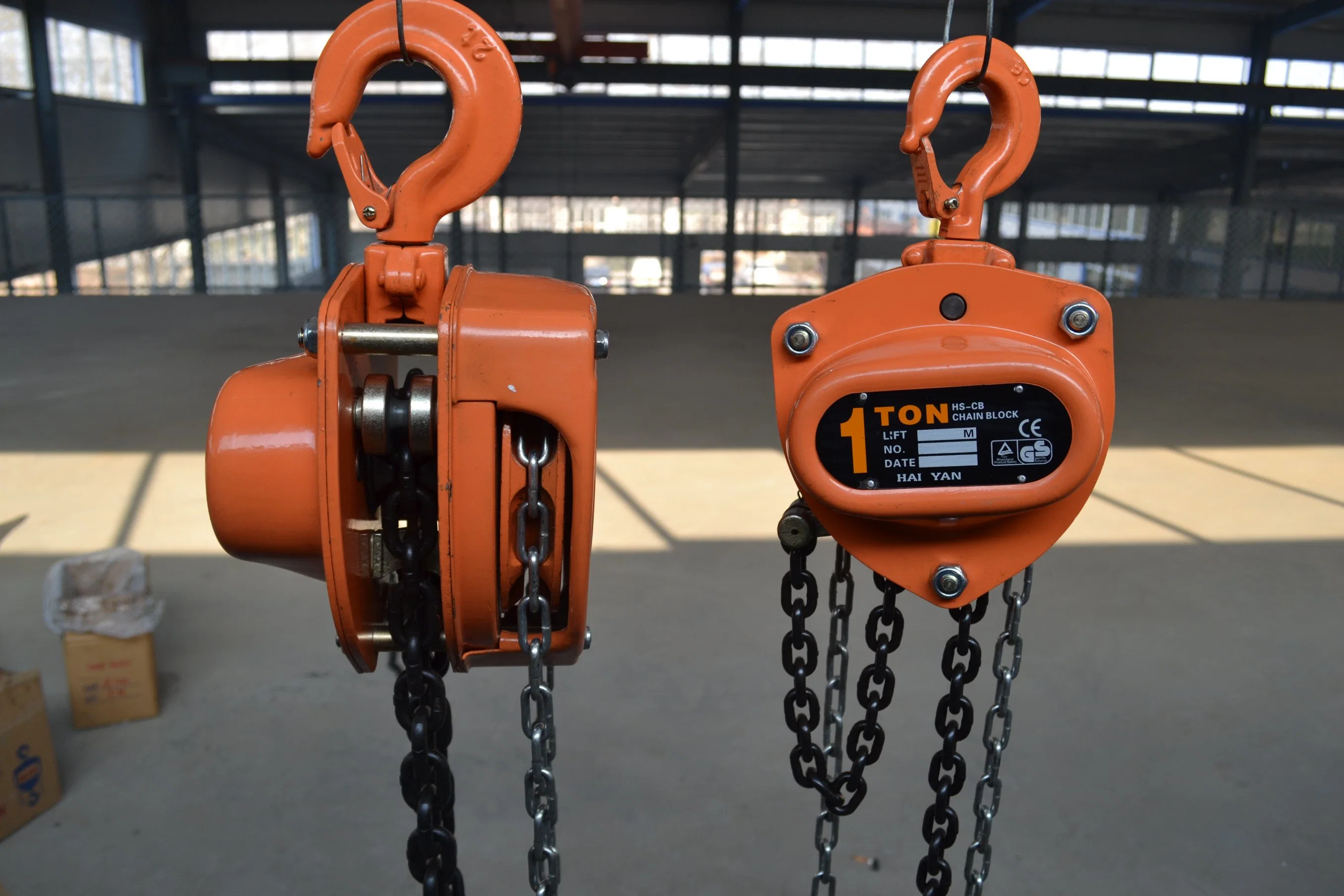 HS-C Type 1ton 3meter Blue Chain Hoist for Lifting