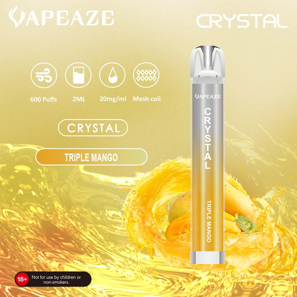 Crystal Vape 900 Puff Mesh Coil: Disposable/Chargeable vape, 2ml Capacity, Wholesale/Supplier