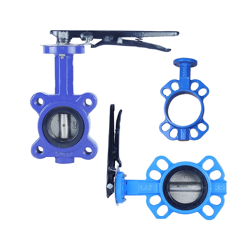 Low Price 3 Inch DN50 Pn16 Handle Operated Worm Gear DN50-1000mm Nominal Diameter Wafer Butterfly Valve