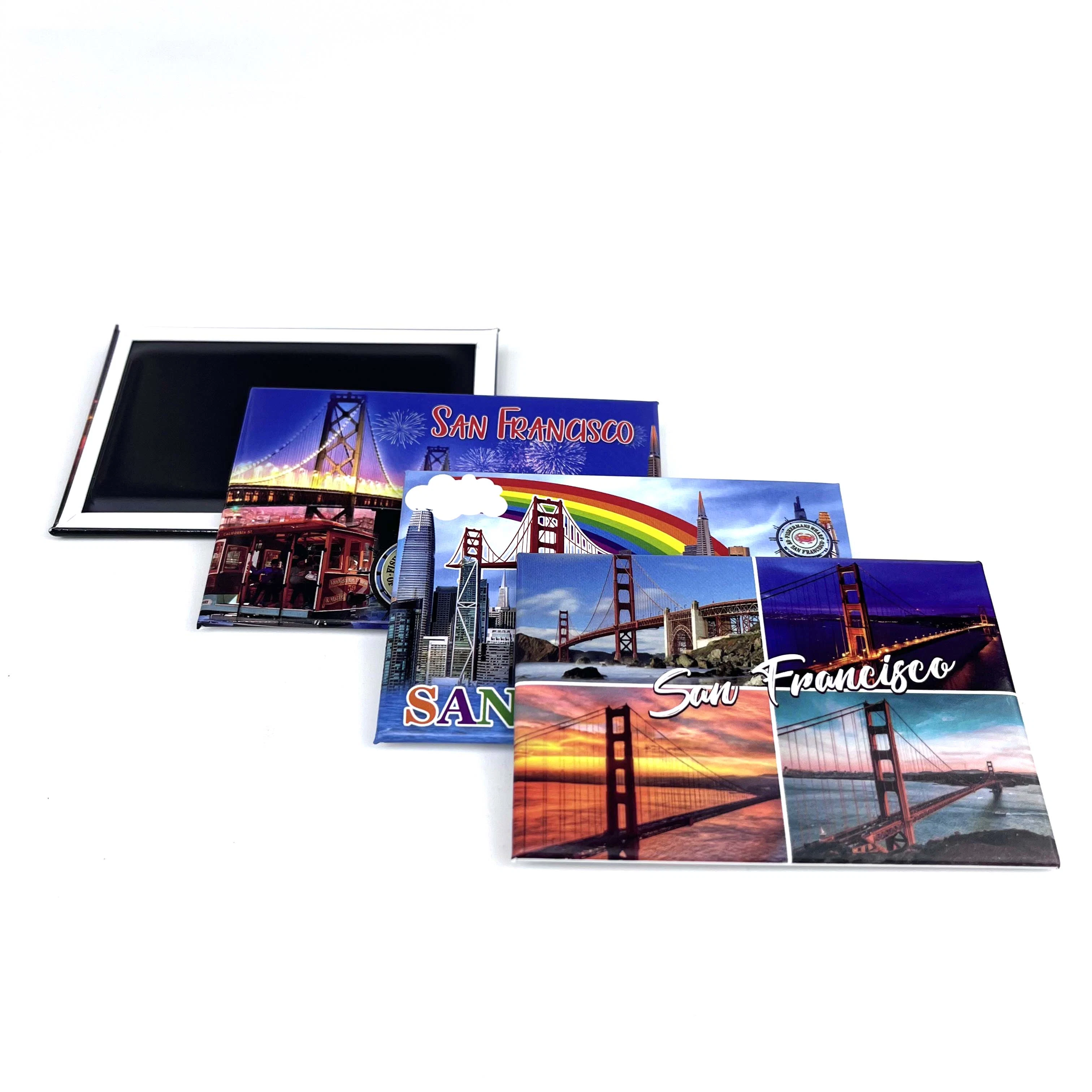 Tourist Souvenir USA Venice Beach Photo Tinplate Magnets Gift Custom Own Design Metal Tin Fridge Magnet From Around The World