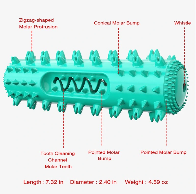 Serrilhado estridente da haste Molar Dog molar de mastigar Flutuação água brinquedo brinquedo Pet