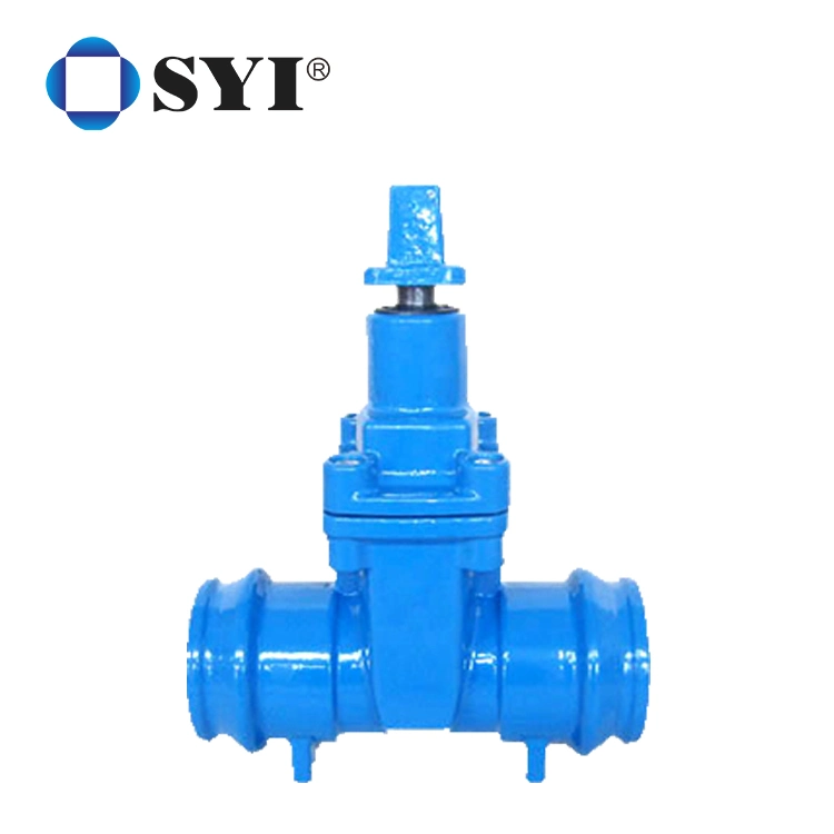 Compact Design DIN Double Socket Type Resilient Seat Gate Valve for PVC Pipe