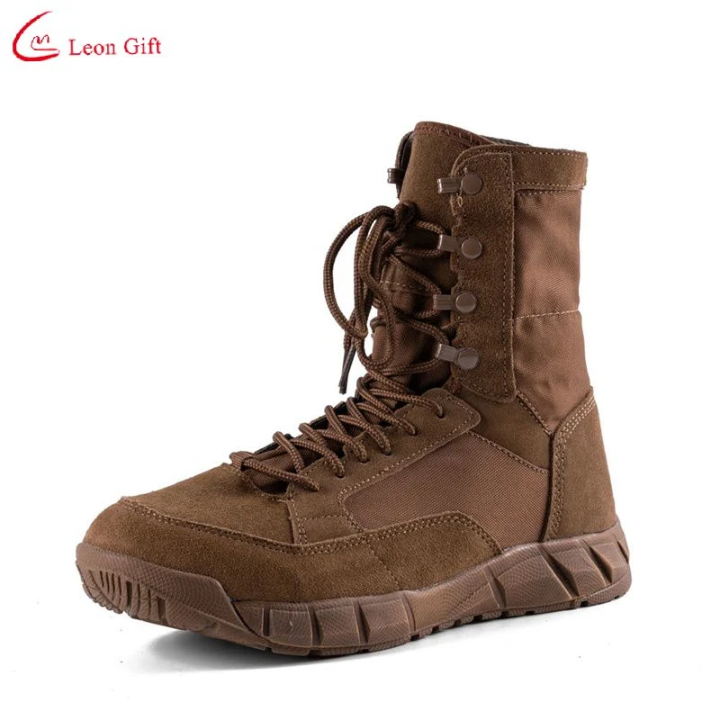 Wholesale/Supplier Custom Men Lightweight Breathable Brown Combat Boots Land Combat Hiking Outdoor Boots Tactical Shoes