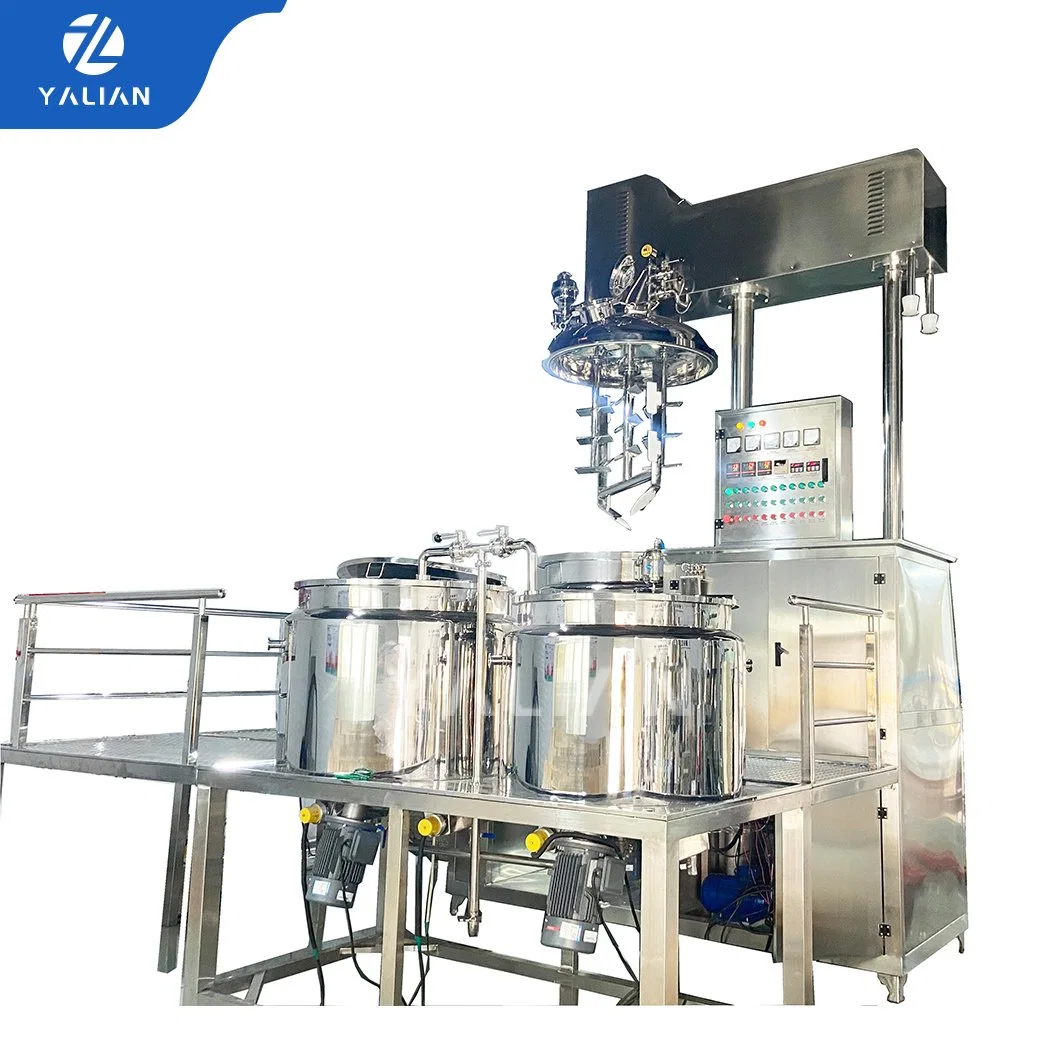 Ointment Mayonnaise Making High Shearing High Speed Mixing Equipment Stainless Steel Mixing Tank Vacuum Homogenizer Emulsifier Mixer