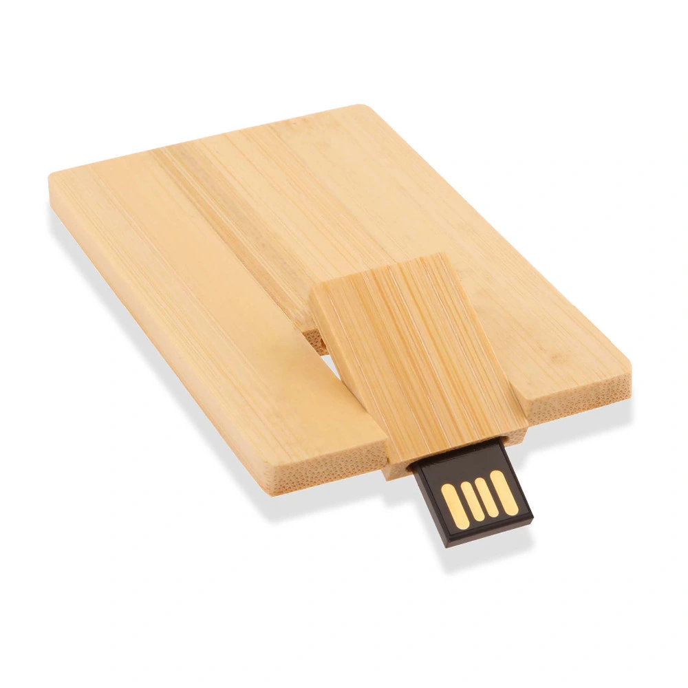 Gift Promotion USB Wooden Card USB 2.0 Flash Memory Stick Pen Thumb USB