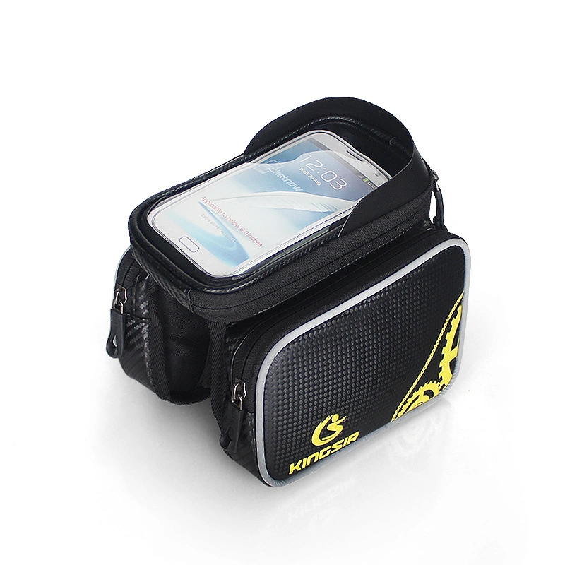 Faisceau de châssis avant l'écran tactile Téléphone étanche Sac Top Tube MTB Pannier Holde Rainproof Smartphone tactile cas Sac vélo