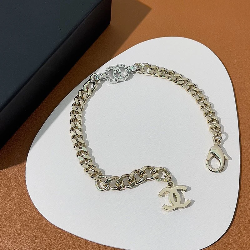 Golden Bracelet Cc Style Women Fashion Diamond Bangle Jewelry Alloy Necklace Famous Brand Fashion Bangle