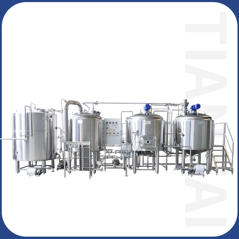 Tiantai 3-Vessel 3bbl Full Automatic Controlled Steam Heating Beer Equipment