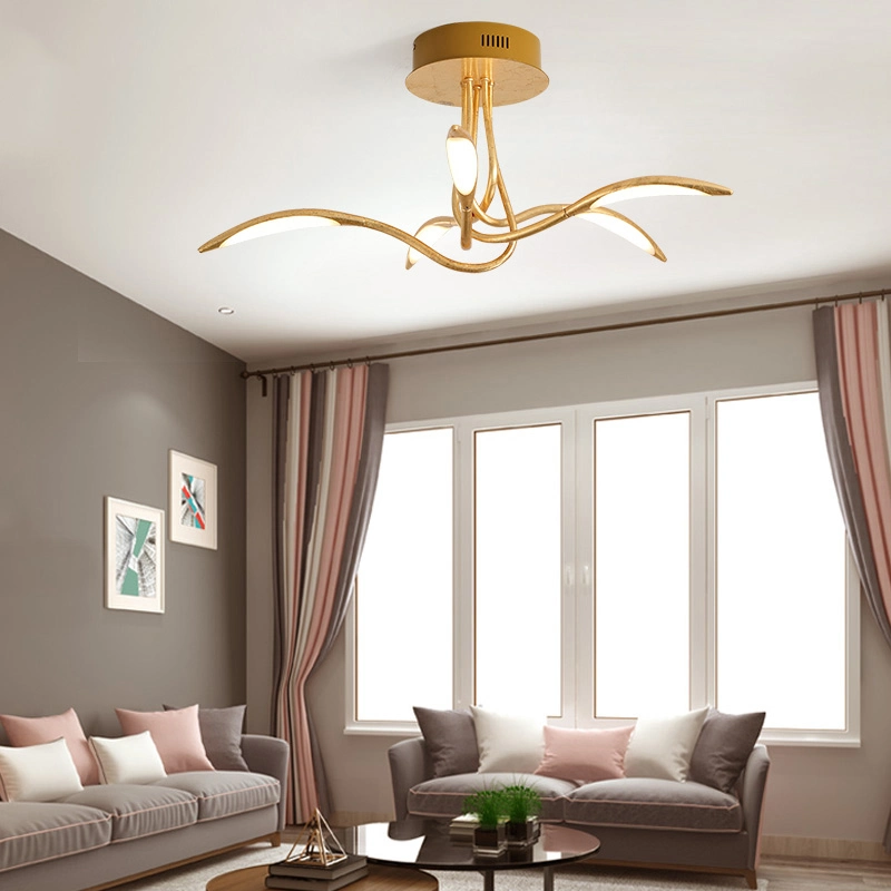 LED Modern Design Golden Luxury Aluminum Metal Ceiling Light