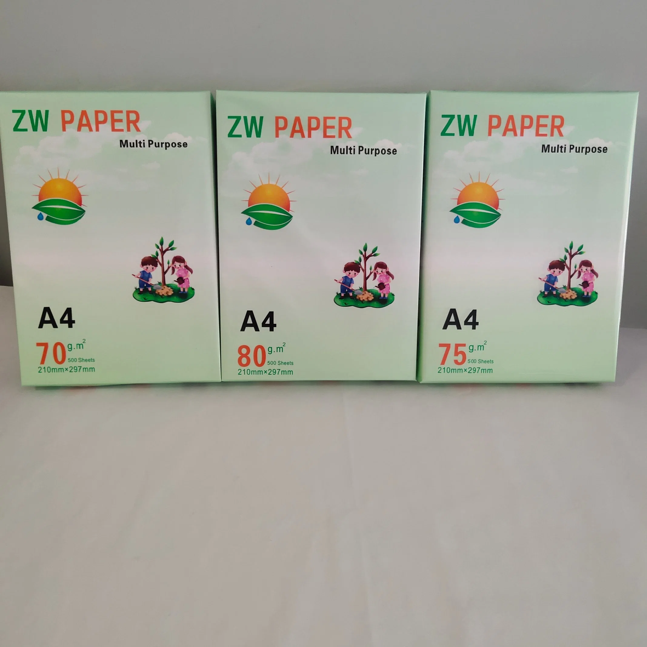 100% Pulp A4 Paper Copier 500 Sheets/Ream - 5 Reams/Box A4 Copy Paper OEM 70GSM 75GSM 80GSM