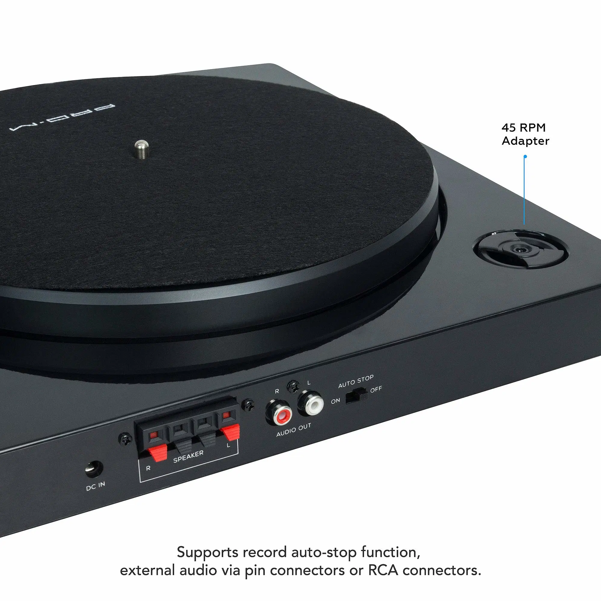 Customized Economical Turntable Player with Two Speakers HiFi-Wireless-Bluetooth