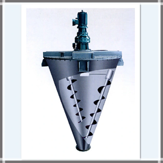 Duplo cónico Vertical industriais do tipo parafuso para máquina de mistura de pó seco (cone nauta misturador)