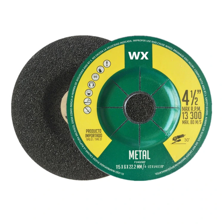 Meule abrasive de 4.5 po pour métaux, acier inoxydable