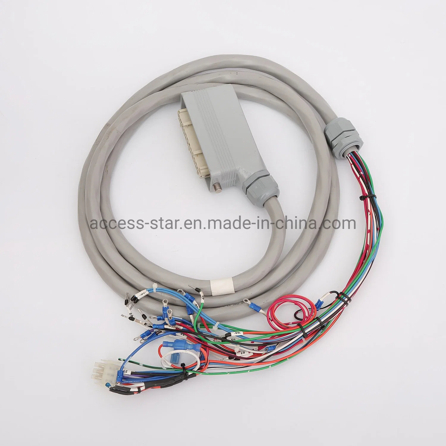 High Tin Plated Copper Rubber Wire with Thermistors 12 14 16 18 20 22 24 26 28 30 AWG Wire and Cable Assembly