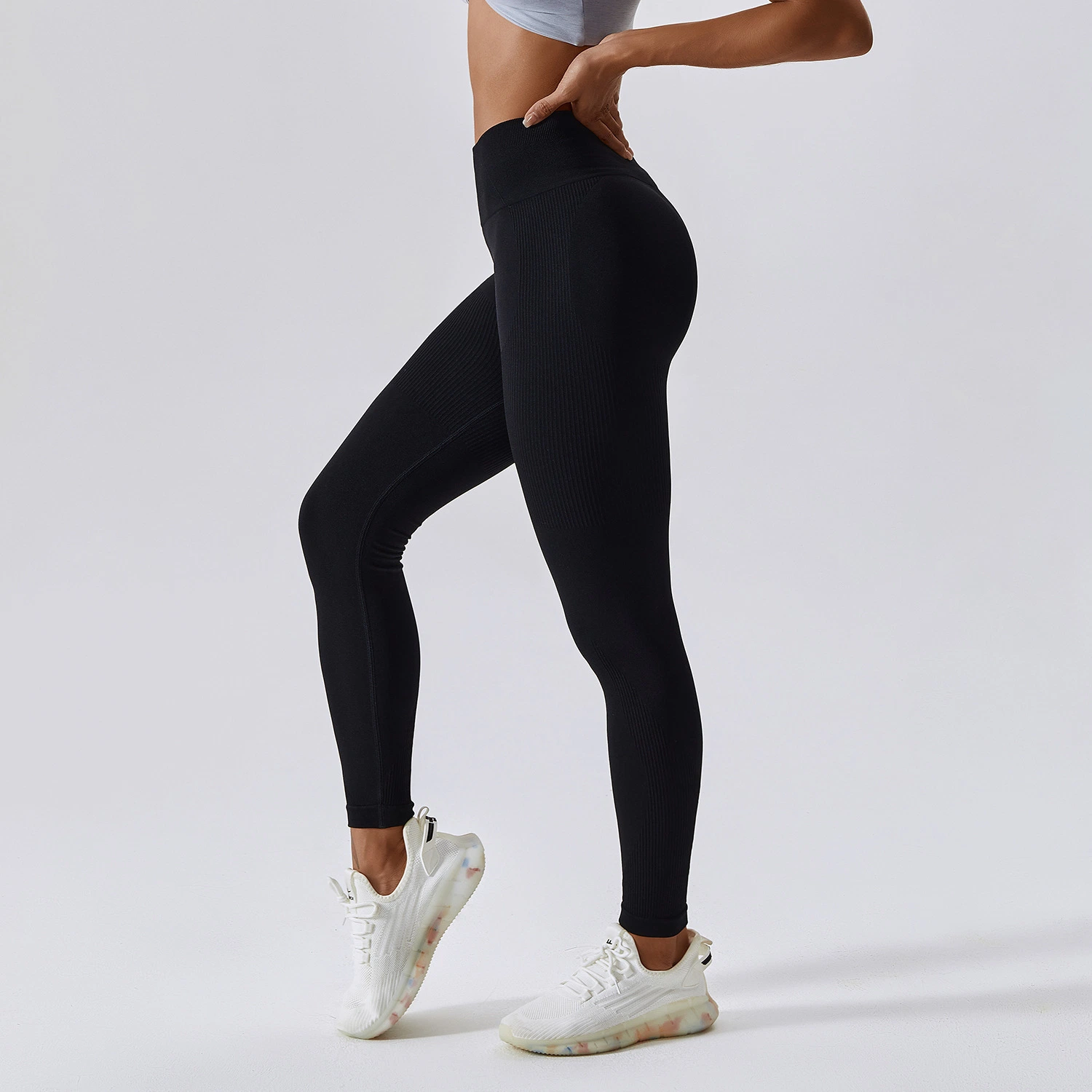 Pantalones de yoga sin costuras levantamiento de cadera Deportes ropa de gimnasio mujeres Sportswear Fitness Leggings