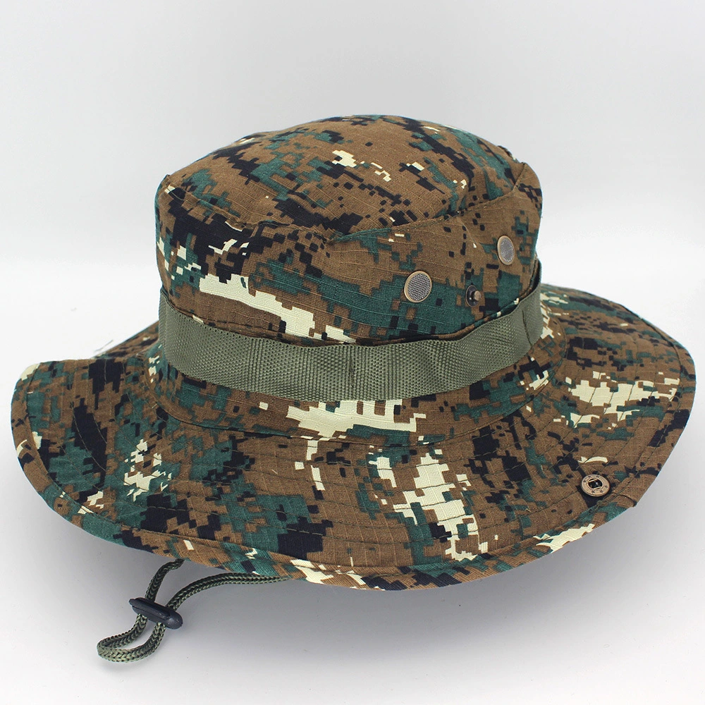 Hombres al por mayor combate Sol táctica caza Woodland Camuflage Bonnie Hat