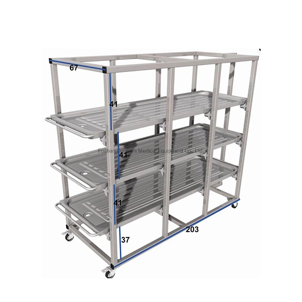 Medical Mortuary Room Cadaver Corpse Storage Racks