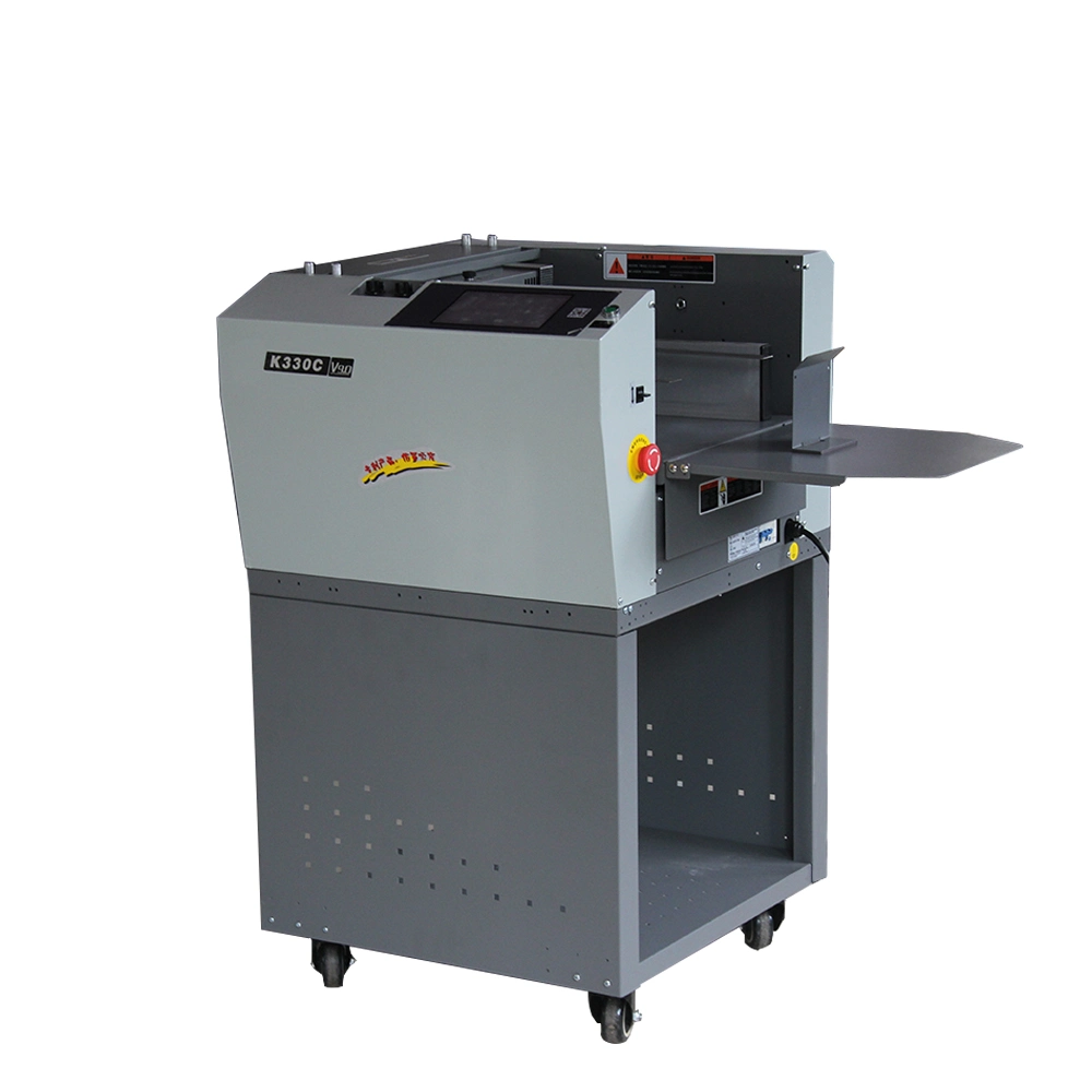 Machine de rainage et de perforation automatique de papier électrique numérique avec armoire K330c.