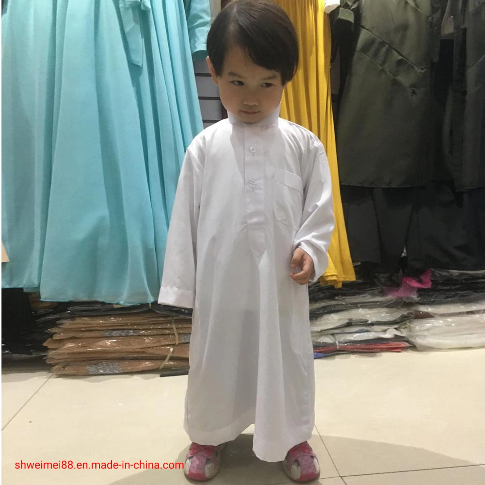 Los niños Boy Thobe árabe Abaya Robe musulmanes árabes Dishdasha vestido