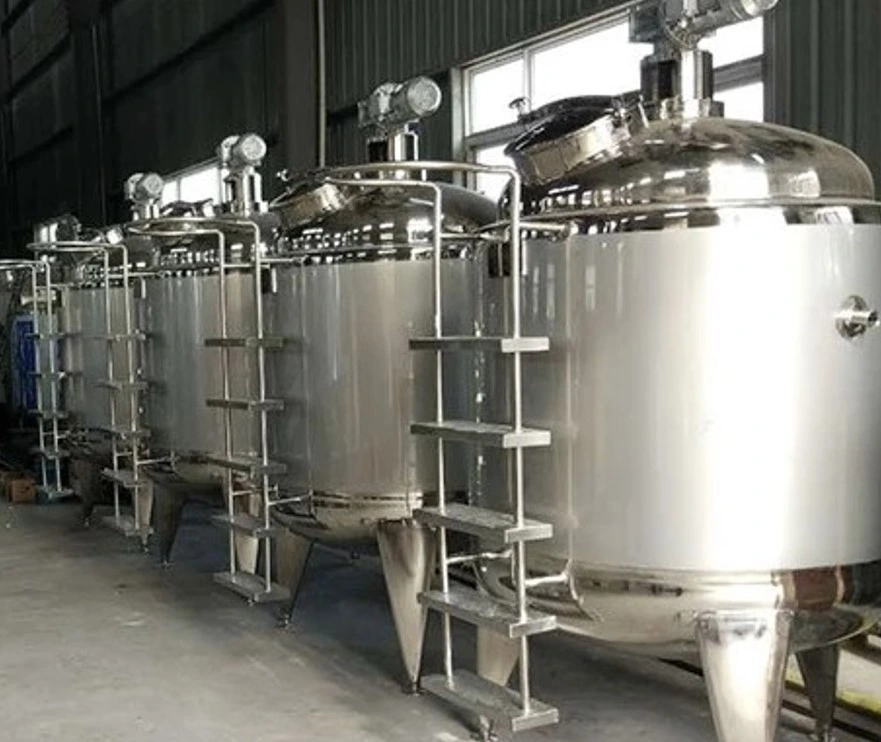 Sanitary Stainless Steel Heating Mixing Cooling Tank for Food