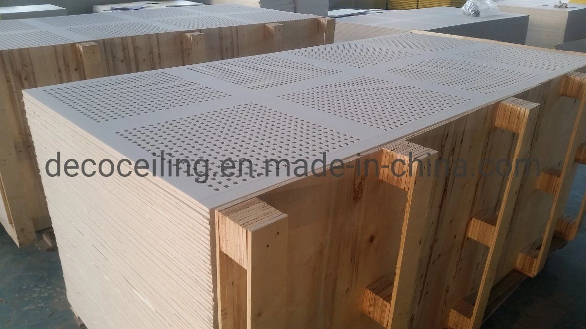 60X60 Grg Glass Fiber Reinforced Perforated Plaster Gypsum Ceiling Board