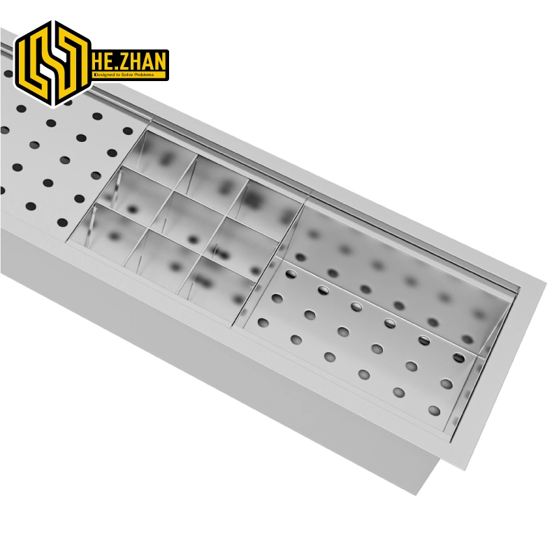 Fregadero de acero inoxidable 304 multifuncional con rejilla de drenaje y. Drainboard rectangular