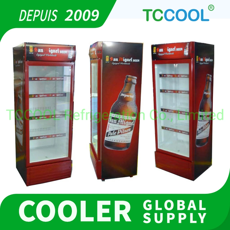 Vertical comercial Porta de vidro refrigerador refrigerados para a empresa de cerveja