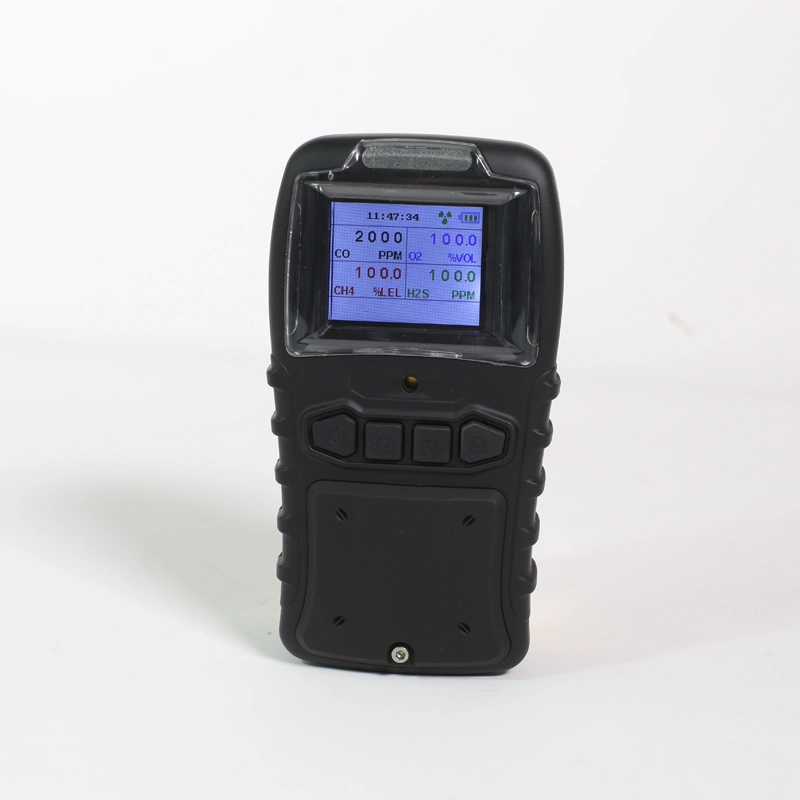 Portable 4 Gas Detector/Multi Gas Analyzer (CO, H2S, O2 and LEL gas)