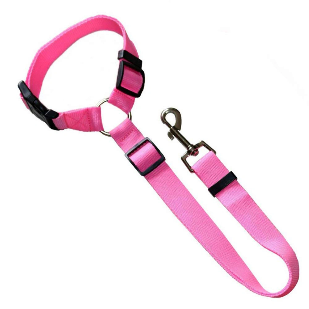 Dog Stuff Practical Dog Cat Lead Harness Strap Dog Stroller Travel Seat Clip Cat Carrier Leash Belt Pet Car Safety Adjustable