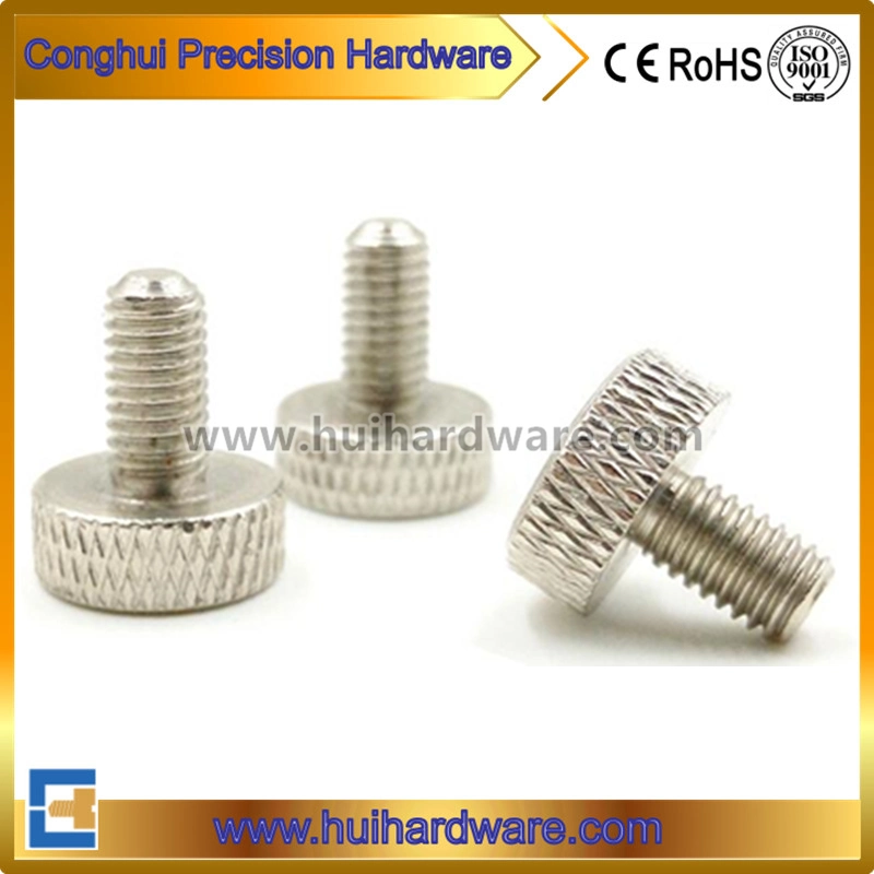 High Quality Knurled Head Thumb Screw DIN 653 Stainless Steel Flat Knurled Thumb Screw