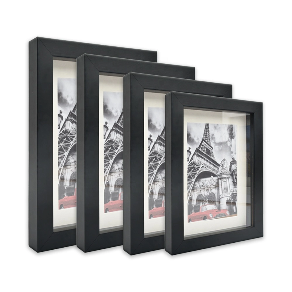 Customized 4X6 5X7 A4 Europe Style Black Decorative Wall Black Natural Art Photo Picture Frame