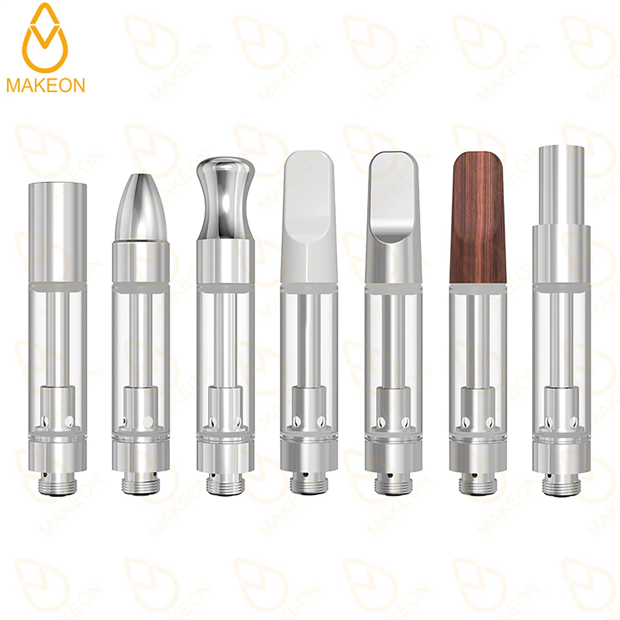 Cartucho vacío desechable Atomizer de bobina cerámica vaporizador de pieza bucal de diferente forma