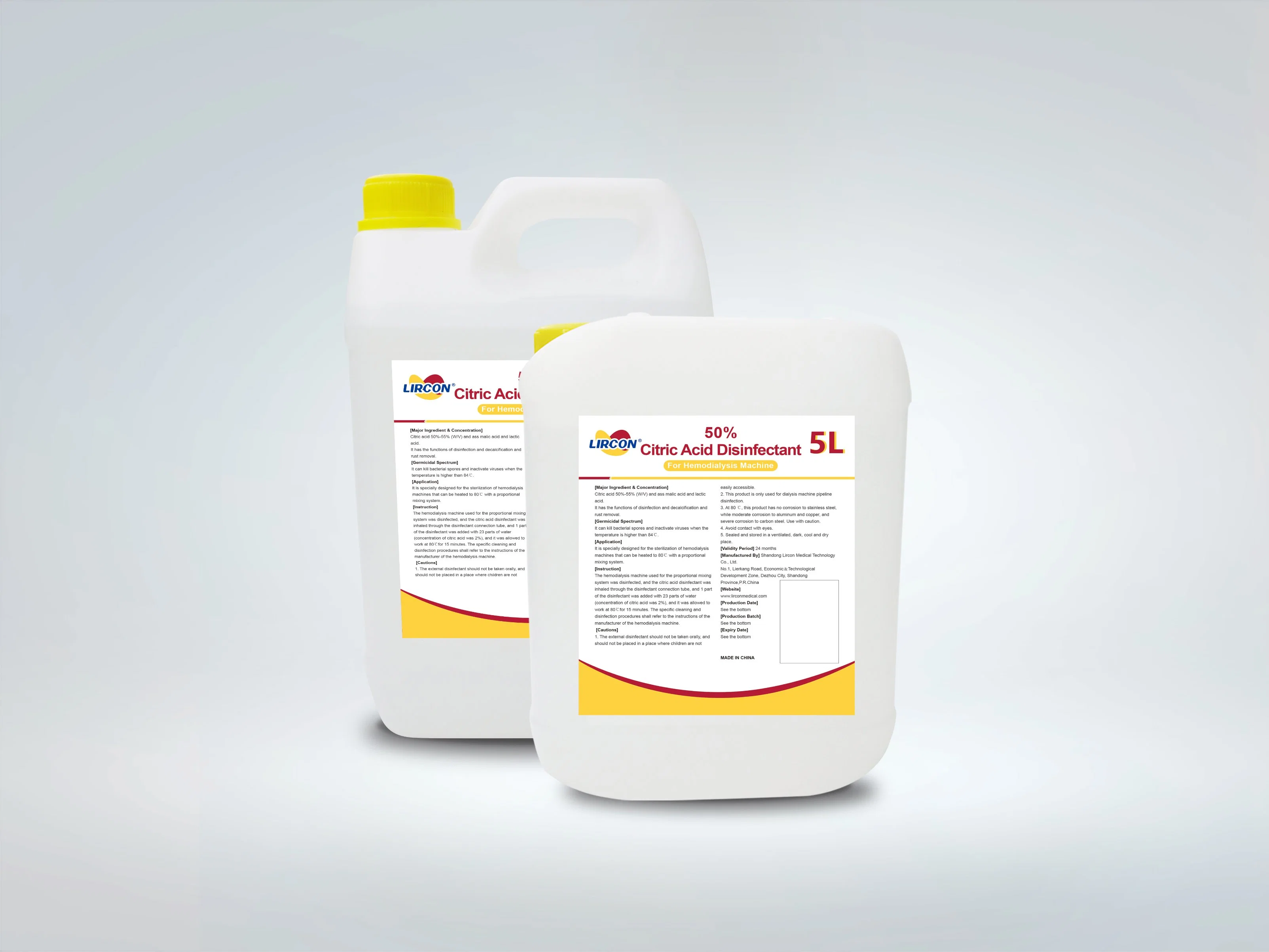 50% Citric Acid Disinfectant Liquid D-Tec Citric Acid Disinfectant for Hemodialysis Machine