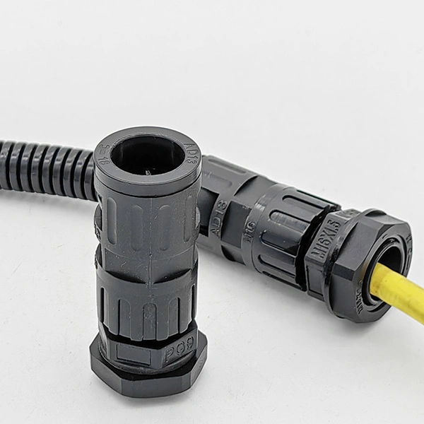 Lockable Conduit Connector for Flexible Corrugated Pipe Ad13mm Pg9-Ad13