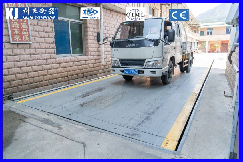 Type sans fosse 3X18m/20m/22m/24m Balance automatique sans équipage/pont-bascule en provenance de Chine Usine de pesage Kejie pour exportation