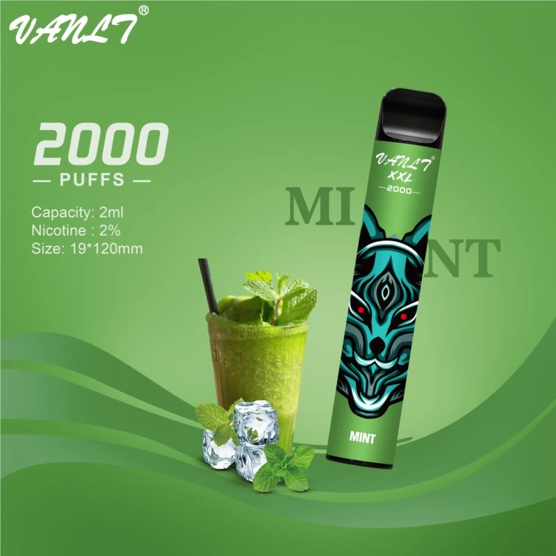 Factory No Tobacco Ecig 2000 Puffs Vanlt XXL Disposable/Chargeable Vape