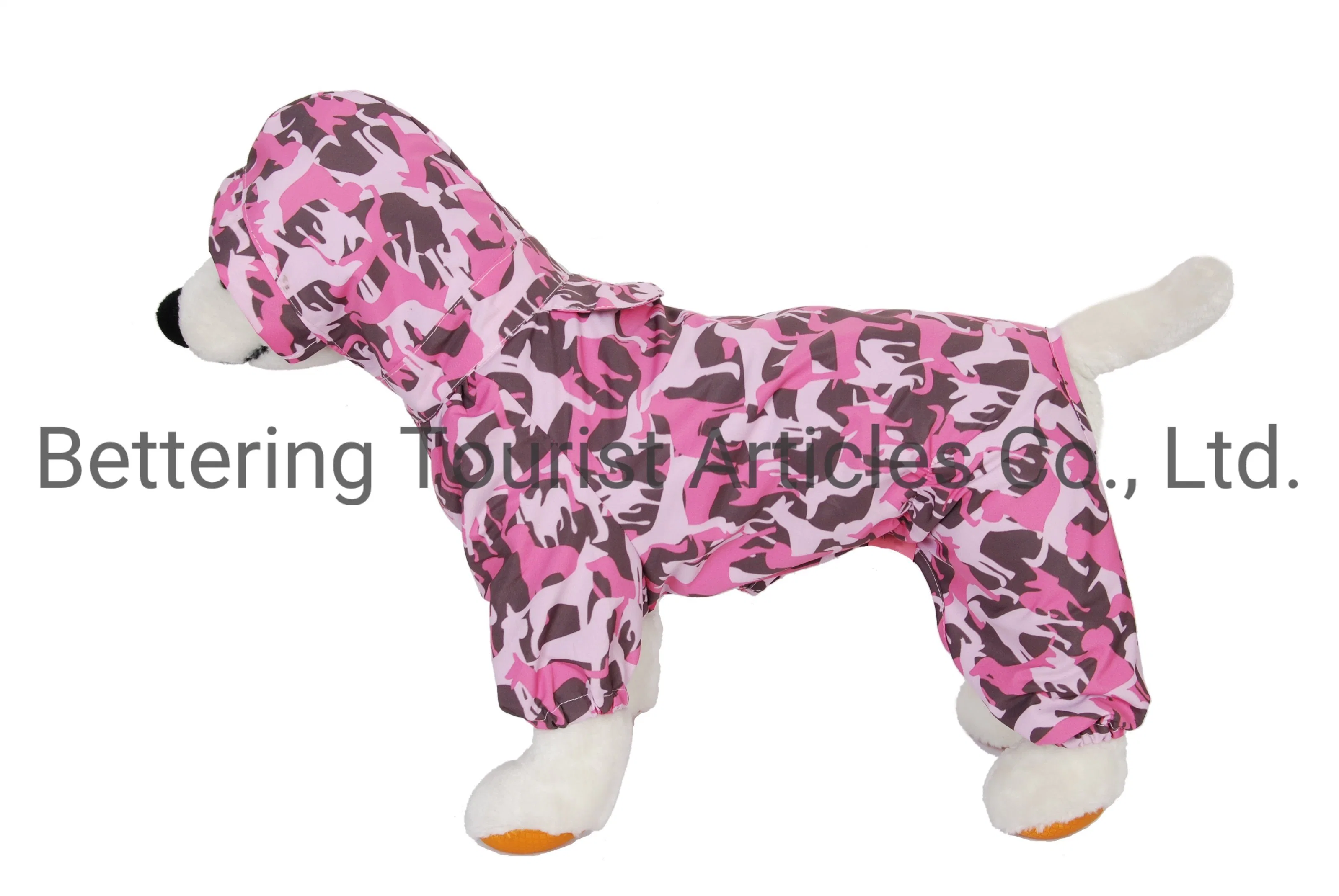 2023 Dog Clothes Wholesale Taslon Shell Printed Pet Dog Rain Jacket