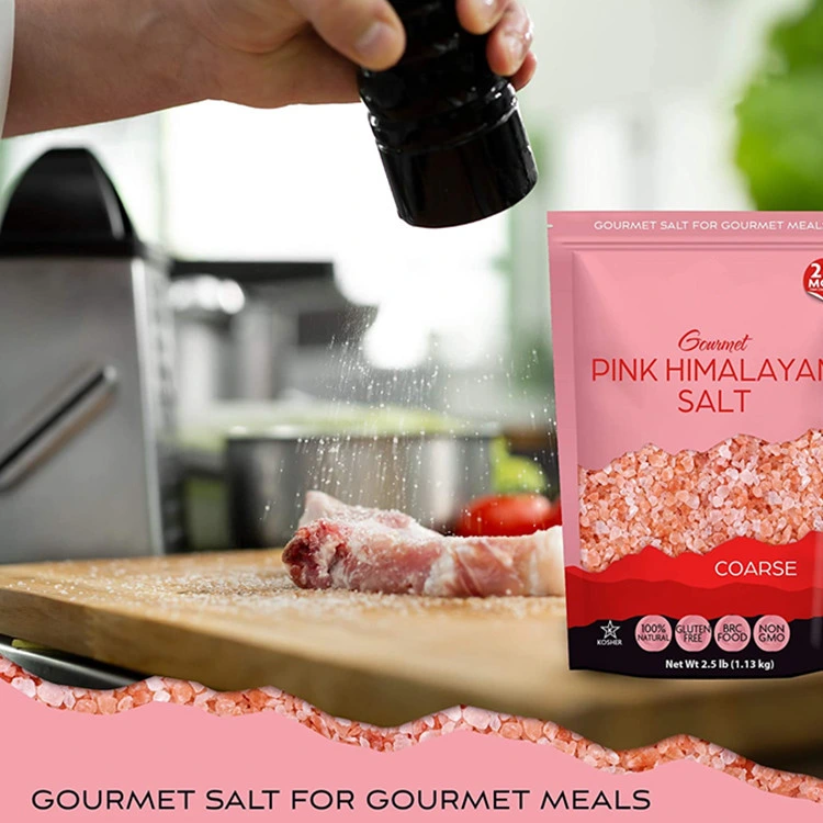 Etiqueta Privada orgánica natural Rosa Premium Himalayan Salt de grano grueso