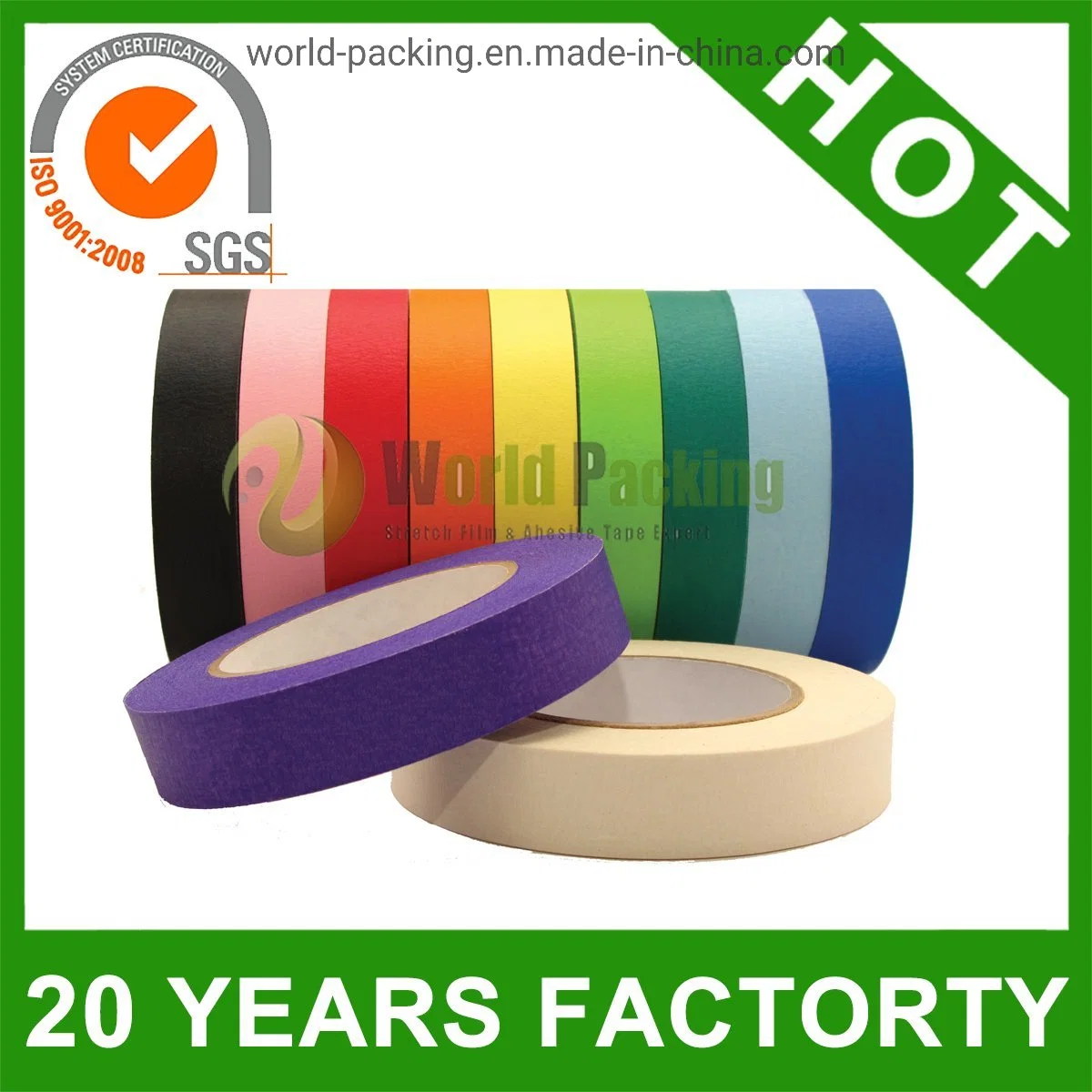 Adhesive Car Painting Masking Paper Tape (WP-MT-001)