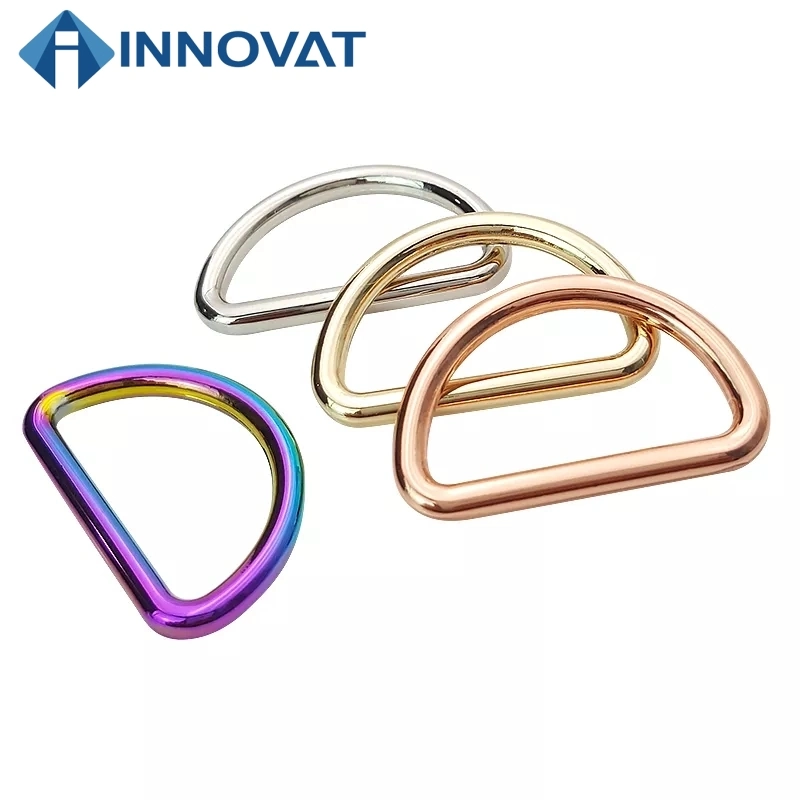 Wholesale/Supplier Bag Accessories Handle Ring D Zinc Alloy Custom D-Ring Buckle Colorful Metal D Ring for Handbags