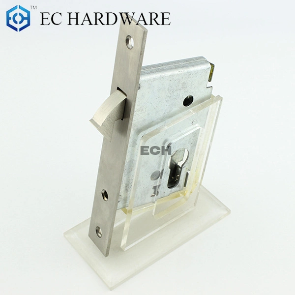 China Supplier Stainless Steel Glass Sliding Door Lock Body (ESD-017)