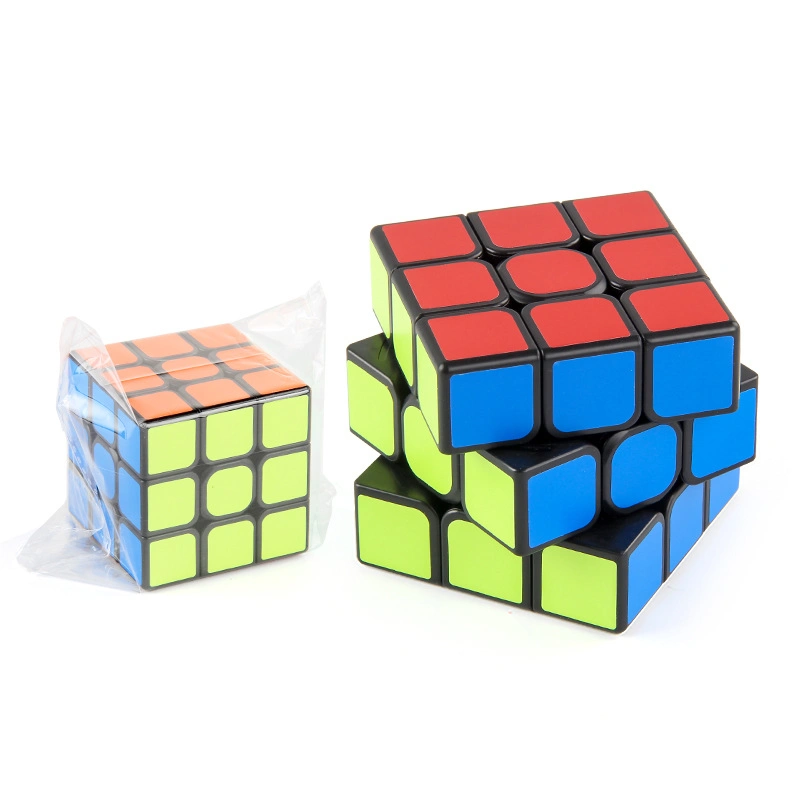 Factory Directly 3X3 Magic Cubes Kids Fidget Toy Stickerless 3 Layers Speed Magic Cube