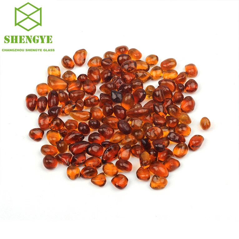 Original Factory Direct Sale Amber Fire Pits Decoration Glass Beads