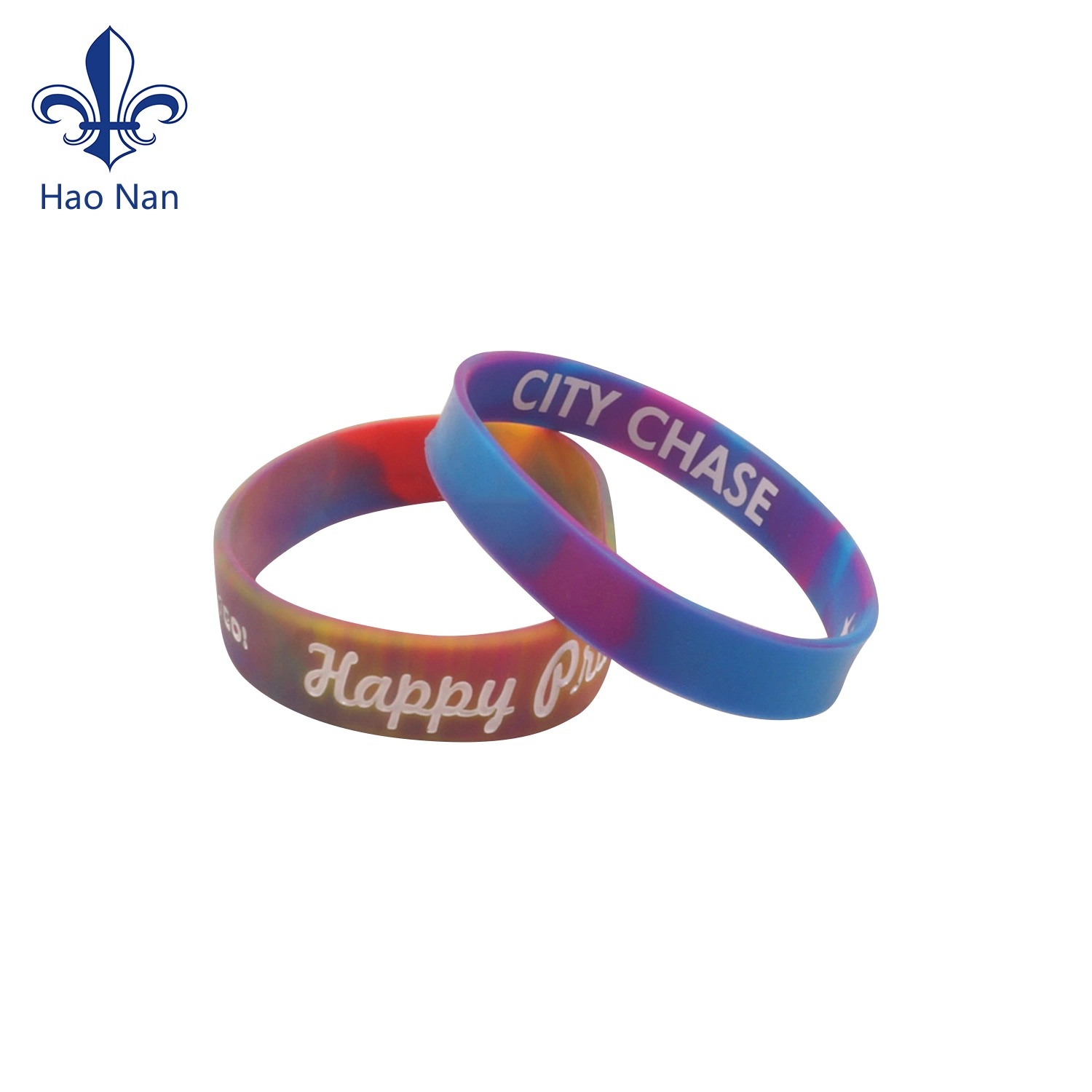 Customized Embossed Printing Eco-Friendly Material Silicon Bracelet