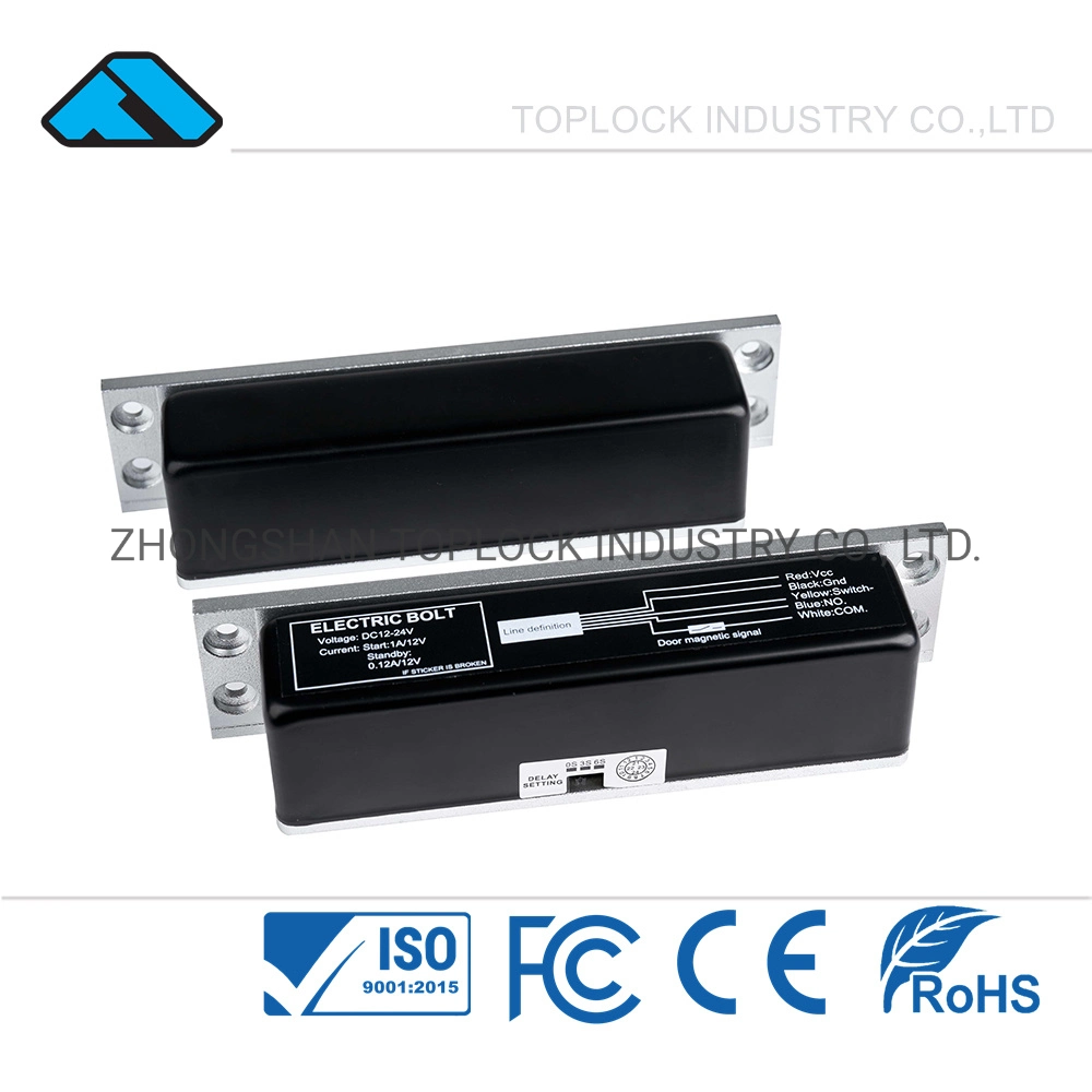 Perno eléctrico montado en el sistema de alarma de bloqueo sin comentarios la señal de COM NC